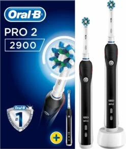 Oral B Oral_B Pro 2 - 2900 - Duoverpakking Elektrische Tandenborstel - Zwart -Oral B 1017x1200