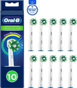 Oral B Oral-B CrossAction - Met CleanMaximiser-technologie - Opzetborstels - 10 Stuks - Brievenbusverpakking -Oral B 1050x1200