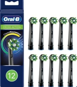 Oral-B CrossAction Opzetborstel Kleur Zwart, Verpakking Van 12 Stuks, Verpakking Van Brievenbusformaat -Oral B 1056x1200 1