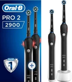 Oral B 28 Oral B Oral_B Pro 2 - 2900 - Duoverpakking Elektrische Tandenborstel - Zwart