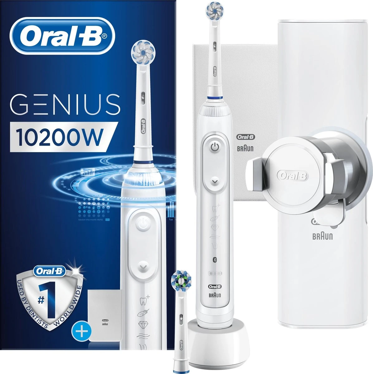 Oral B Oral-B Genius 10200W - Elektrische Tandenborstel - Wit 8 Oral B Oral-B Genius 10200W - Elektrische Tandenborstel - Wit - Afbeelding 6