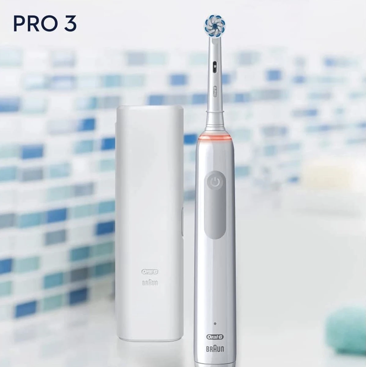 Oral B Oral-B Pro 3 - 3500 - Witte Elektrische Tandenborstel + Reisetui 12 Oral B Oral-B Pro 3 - 3500 - Witte Elektrische Tandenborstel + Reisetui - Afbeelding 10