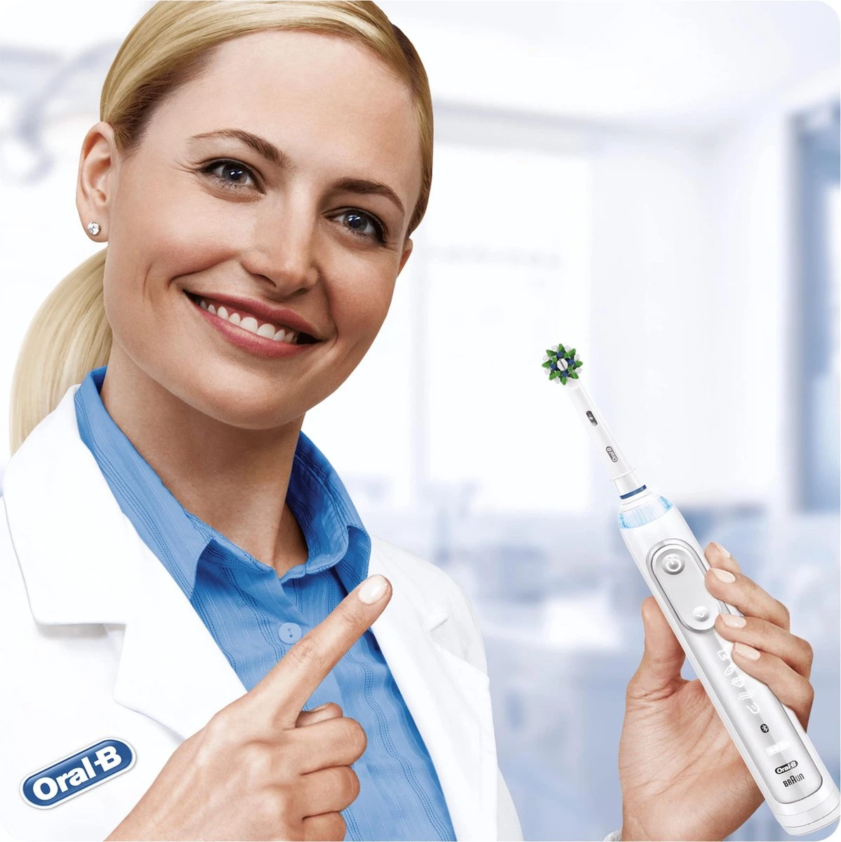Oral B Oral-B CrossAction - Met CleanMaximiser-technologie - Opzetborstels - 4 Stuks 10 Oral B Oral-B CrossAction - Met CleanMaximiser-technologie - Opzetborstels - 4 Stuks - Afbeelding 8