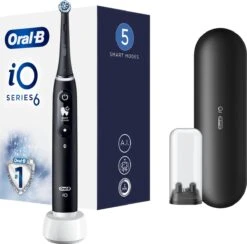 Oral B IO 6N - SMILE Black Lava Elektrische Tandenborstel Ontworpen Door Braun -Oral B 1200x1186