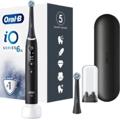 Oral B 26 Oral B IO 6N - SMILE Black Lava Elektrische Tandenborstel Ontworpen Door Braun