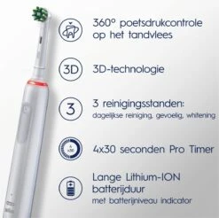 Oral B Oral-B Pro 3 3500 - Elektrische Tandenborstel - Wit -Oral B 1200x1197 4