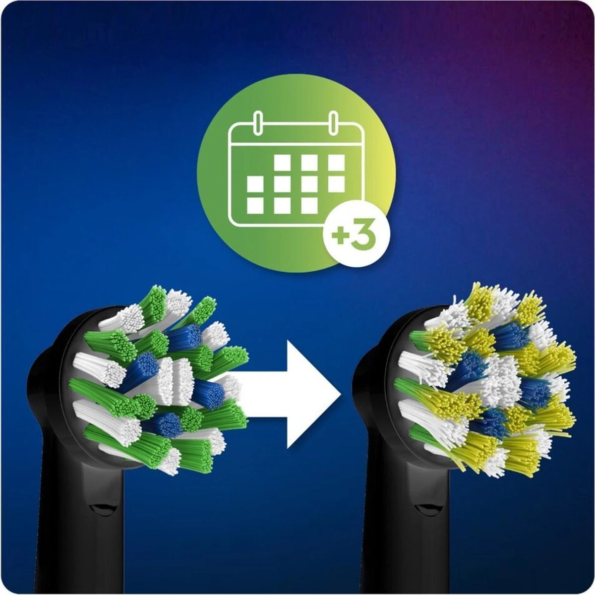 Oral B Oral-B CrossAction - Met CleanMaximiser-technologie - Opzetborstels - Zwart - 10 Stuks 9 Oral B Oral-B CrossAction - Met CleanMaximiser-technologie - Opzetborstels - Zwart - 10 Stuks - Afbeelding 7