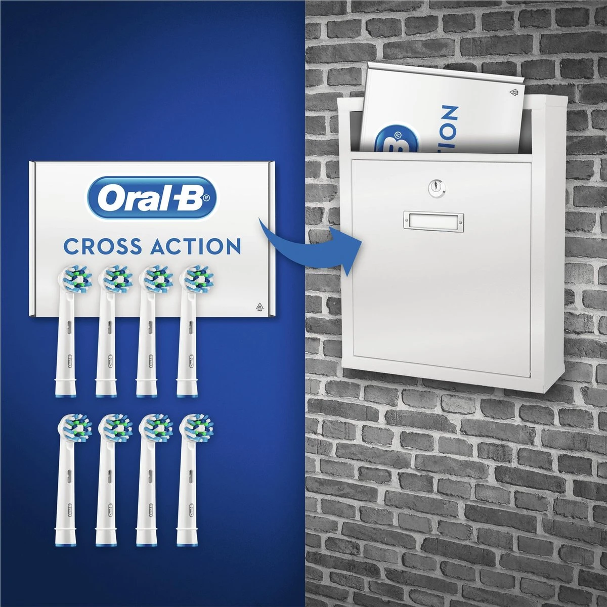 Oral B Oral-B Cross Action EB50 - 8 Stuks Voordeelverpakking -opzetborstels 8 Oral B Oral-B Cross Action EB50 - 8 Stuks Voordeelverpakking -opzetborstels - Afbeelding 6