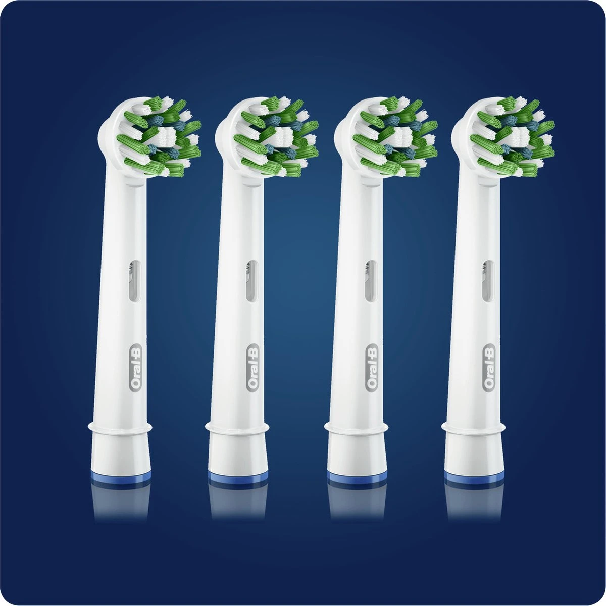 Oral B Oral-B CrossAction - Met CleanMaximiser-technologie - Opzetborstels - 4 Stuks 4 Oral B Oral-B CrossAction - Met CleanMaximiser-technologie - Opzetborstels - 4 Stuks - Afbeelding 2
