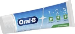 Oral B Oral-B 1.2.3 Mint Frisse - Tandpasta - 6 X75 Ml -Oral B 1200x537