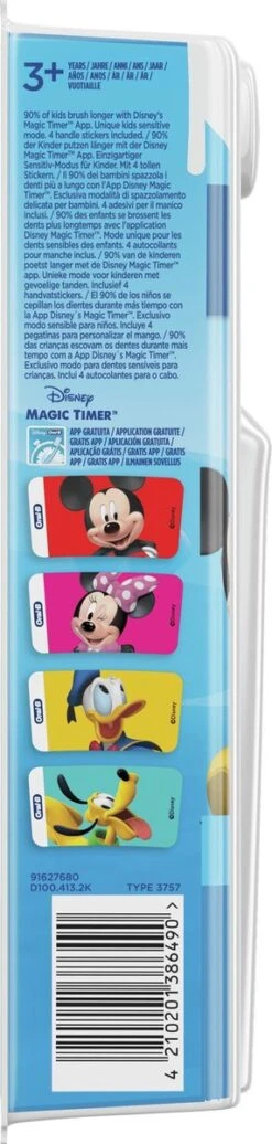 Oral B Oral-B Kids Mickey - Elektrische Tandenborstel - Powered By Braun - 1 Handvat En 1 Opzetborstel -Oral B 286x1200