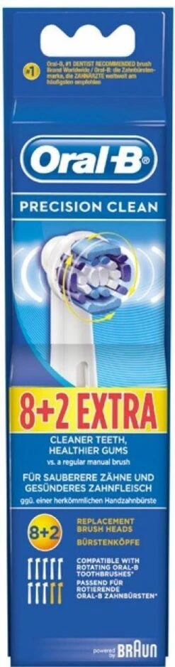 Oral B Oral-B Precison Clean Opzetborstels - 8 +2 Stuks -Oral B 316x1200
