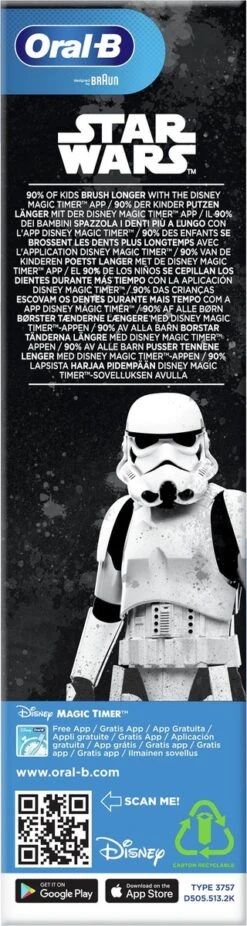 Oral B Oral-B Junior Star Wars - Elektrische Tandenborstel - Powered By Braun - 1 Handvat En 1 Opzetborstel -Oral B 320x1200