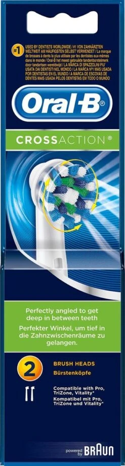 Oral B Oral-B Cross Action EB50 - 2 Stuks - Opzetborstels -Oral B 324x1200