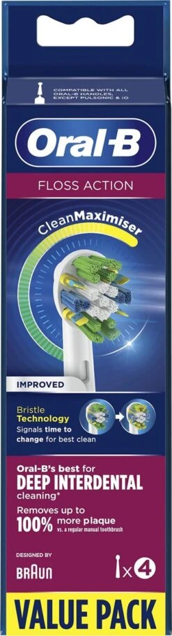 Oral B Oral-B FlossAction - Met CleanMaximiser-technologie - Opzetborstels - 4 Stuks 20 Oral B Oral-B FlossAction - Met CleanMaximiser-technologie - Opzetborstels - 4 Stuks -Oral B 326x1200 8