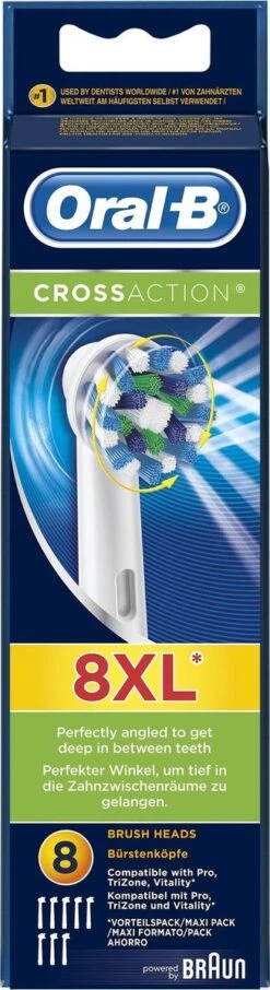 Oral B Oral-B Cross Action EB50 - 8 Stuks Voordeelverpakking -opzetborstels 40 Oral B Oral-B Cross Action EB50 - 8 Stuks Voordeelverpakking -opzetborstels -Oral B 327x1200 16