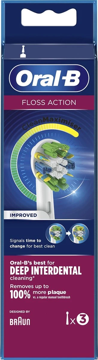 Oral B Oral-B Opzetborstels FlossAction 3 Stuks 9 Oral B Oral-B Opzetborstels FlossAction 3 Stuks - Afbeelding 7