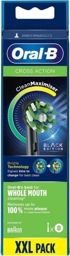 Oral B Oral-B CrossAction - Met CleanMaximiser-technologie - Opzetborstels - Zwart - 8 Stuks -Oral B 331x1200 2