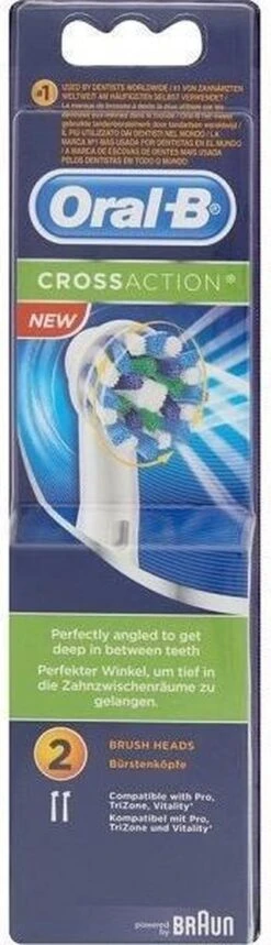 Oral B Oral-B Cross Action EB50 - 2 Stuks - Opzetborstels -Oral B 345x1200