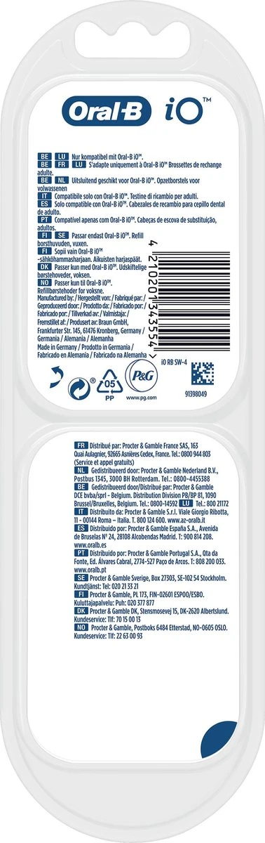 Oral B Oral-B IO Gentle Care Opzetborstels Wit 4 Stuks 15 Oral B Oral-B IO Gentle Care Opzetborstels Wit 4 Stuks - Afbeelding 13