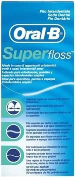 Oral B Oral-B Superfloss - 50 Stuks - Flosdraad -Oral B 511x1200
