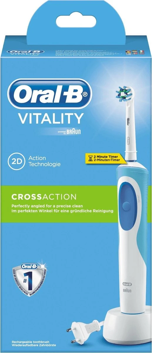 Oral B Oral-B Vitality CrossAction - Elektrische Tandenborstel - Blauw, Wit 6 Oral B Oral-B Vitality CrossAction - Elektrische Tandenborstel - Blauw, Wit - Afbeelding 4