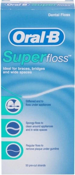 Oral B Oral-B Superfloss - 50 Stuks - Flosdraad -Oral B 519x1200