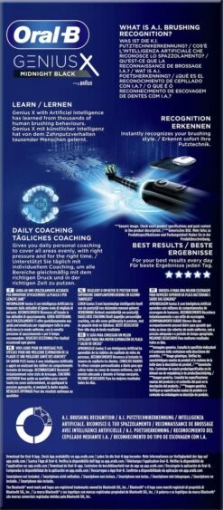 Oral B Oral-B Genius X - Special Editie - Zwart - Elektrische Tandenborstel - 1 Handvat En 1 Opzetborstel -Oral B 526x1200