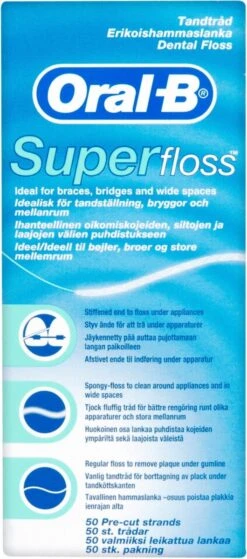 Oral B Superfloss 12 X 50 Stuks - Flosdraad - Voordeelverpakking -Oral B 530x1200 1