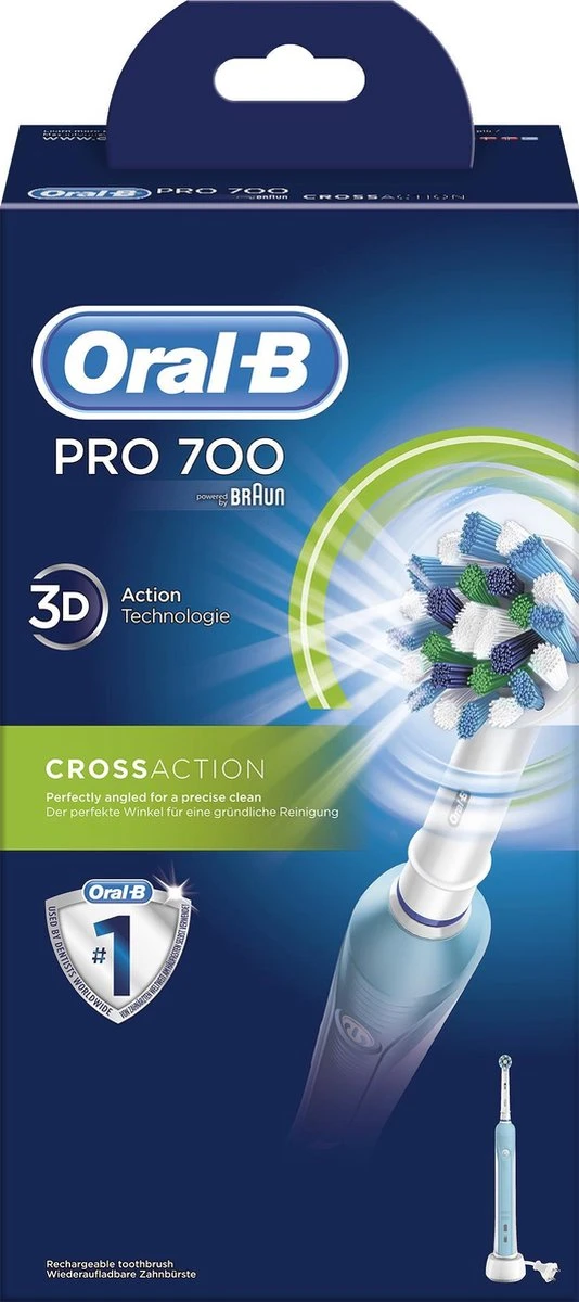 Oral B Pro 700 CrossAction - Elektrische Tandenborstel 5 Oral B Pro 700 CrossAction - Elektrische Tandenborstel - Afbeelding 3