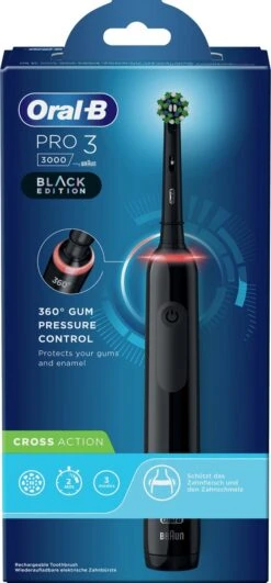 Oral B Oral-B Pro 3 3000 - Zwart - Elektrische Tandenborstel - Ontworpen Door Braun - Black Edition -Oral B 558x1200