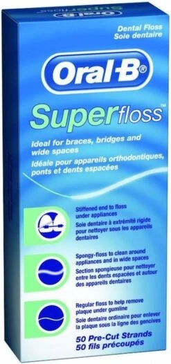 Oral B Oral-B Superfloss - 50 Stuks - Flosdraad -Oral B 564x1200