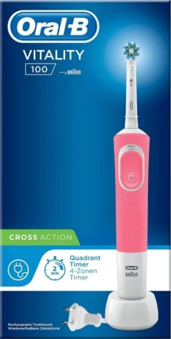Oral B Oral-B Vitality 100 Roze CrossAction - Elektrische Tandenborstel - Powered By Braun 18 Oral B Oral-B Vitality 100 Roze CrossAction - Elektrische Tandenborstel - Powered By Braun -Oral B 605x1200