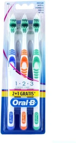 Oral B Oral-B Tandenborstel 1-2-3 Multipak 3 Stuks -Oral B 638x1200 7