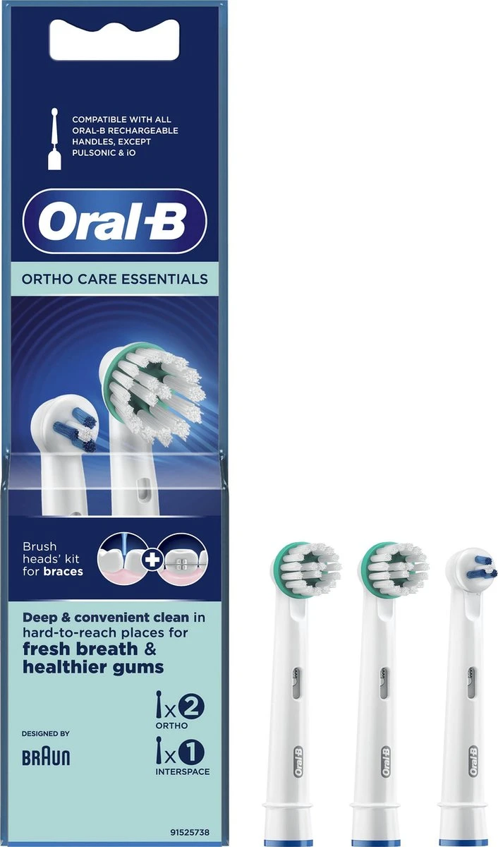Oral B Oral-B Ortho Care - Opzetborstels - 3 Stuks 21 Oral B Oral-B Ortho Care - Opzetborstels - 3 Stuks - Afbeelding 19