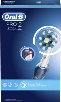 Oral B Oral-B Pro 2 2700 CrossAction - Elektrische Tandenborstel - Blauw, Wit 23 Oral B Oral-B Pro 2 2700 CrossAction - Elektrische Tandenborstel - Blauw, Wit -Oral B 717x1200