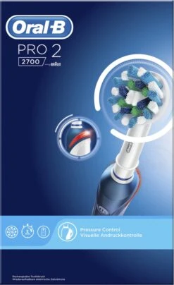 Oral B Oral-B Pro 2 2700 CrossAction - Elektrische Tandenborstel - Blauw, Wit 22 Oral B Oral-B Pro 2 2700 CrossAction - Elektrische Tandenborstel - Blauw, Wit -Oral B 734x1200 2