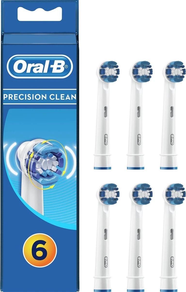 Oral B Oral-B Precision Clean - Opzetborstels - 6 Stuks - Wit 6 Oral B Oral-B Precision Clean - Opzetborstels - 6 Stuks - Wit - Afbeelding 4