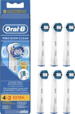 Oral B Oral-B Precision Clean - Opzetborstels - 6 Stuks - Wit 27 Oral B Oral-B Precision Clean - Opzetborstels - 6 Stuks - Wit -Oral B 788x1200
