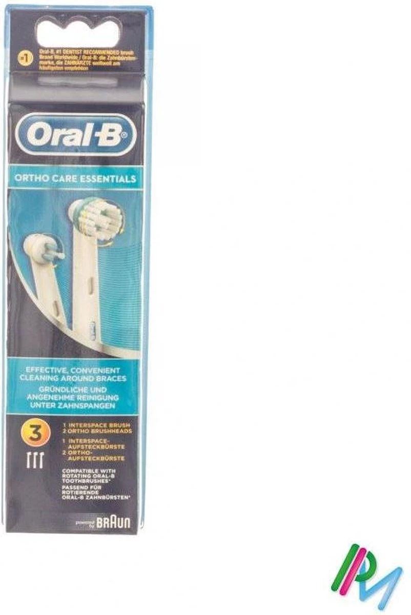Oral B Oral-B Ortho Care - Opzetborstels - 3 Stuks 6 Oral B Oral-B Ortho Care - Opzetborstels - 3 Stuks - Afbeelding 4