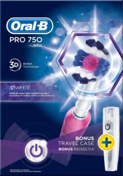 Oral B Oral-B PRO 750 - 3DWhite - Elektrische Tandenborstel - Inclusief Reisetui -Oral B 835x1200 3