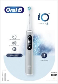 Oral B Oral-B IO - 6 - Opal Grey-Elektrische Tandenborstel Met Revolutionaire Magnetische Technologie Powered By Braun 16 Oral B Oral-B IO - 6 - Opal Grey-Elektrische Tandenborstel Met Revolutionaire Magnetische Technologie Powered By Braun -Oral B 836x1200