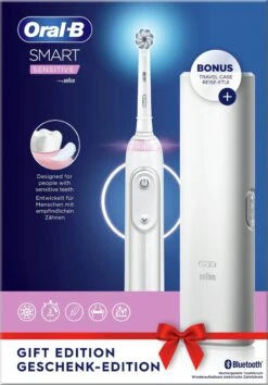 Oral B Oral-B Smart Sensitive - Elektrische Tandenborstel - Ontworpen Door Braun - 1 Handvat En 1 Opzetborstel -Oral B 837x1200