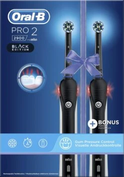 Oral B Oral_B Pro 2 - 2900 - Duoverpakking Elektrische Tandenborstel - Zwart -Oral B 839x1200