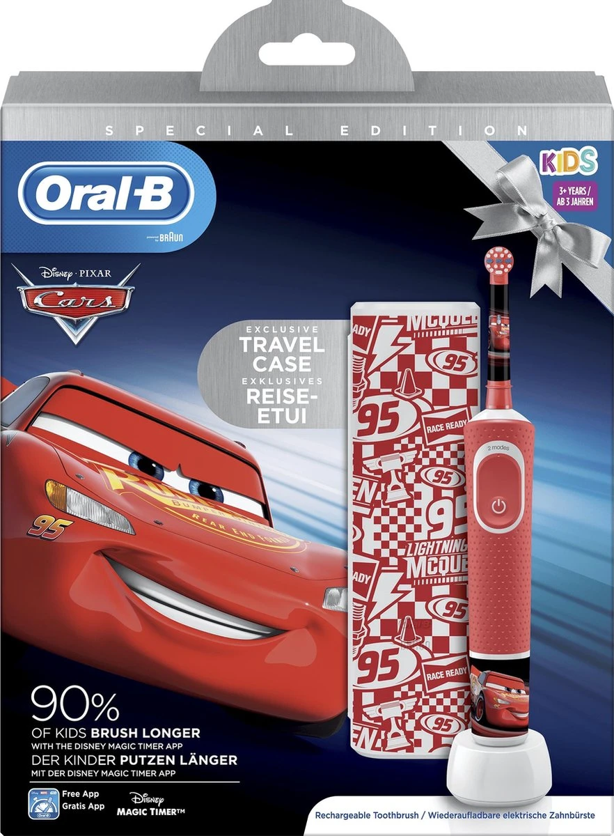 Oral B Oral-B Kids Cars - Elektrische Tandenborstel - Powered By Braun - 1 Handvat En 1 Opzetborstel 14 Oral B Oral-B Kids Cars - Elektrische Tandenborstel - Powered By Braun - 1 Handvat En 1 Opzetborstel - Afbeelding 12