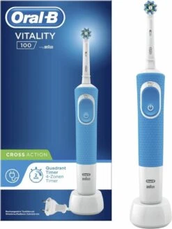 Oral B Oral-B Vitality 100 CrossAction - Blauw - Elektrische Tandenborstel -Oral B 898x1200