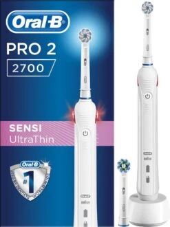 Oral B Oral-B Pro 2 2700 - Sensi Ultra Thin - Elektrische Tandenborstel - Wit -Oral B 899x1200