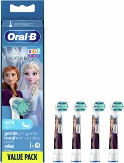 Oral B ORAL-B 80352086 - Disney Frozen 2 Vervangende Opzetborstels - Voor Oral-B Elektrische Tandenborstel Voor Kinderen - Set Van 4 -Oral B 916x1200