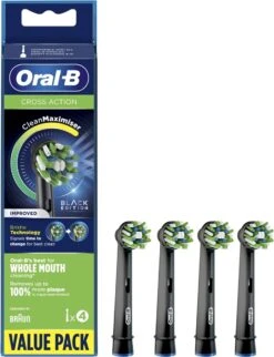 Oral B Oral-B CrossAction - Met CleanMaximiser-technologie - Opzetborstels - Zwart - 4stuks -Oral B 920x1200 3