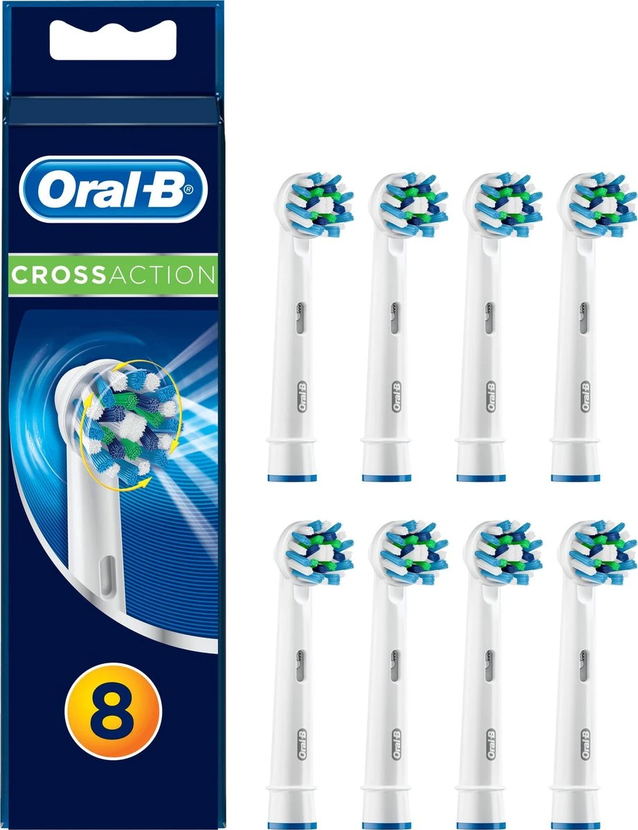 Oral B Oral-B Cross Action EB50 - 8 Stuks Voordeelverpakking -opzetborstels 3 Oral B Oral-B Cross Action EB50 - 8 Stuks Voordeelverpakking -opzetborstels